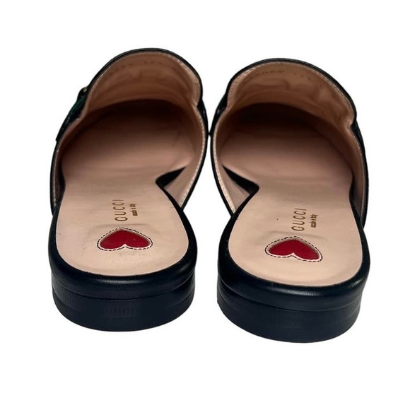 Gucci Princetown Horsebit Leather Web Stripe Accent Mules EU 38.5 - Picture 10 of 12